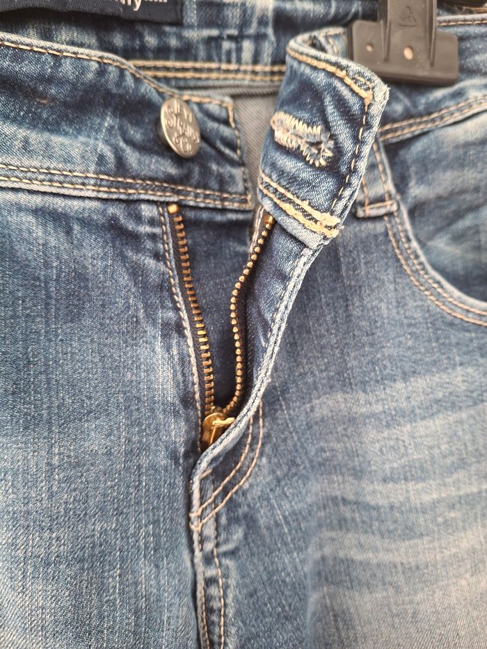 Jean bleu denim skinny 12 ans Levis - photo numéro 10