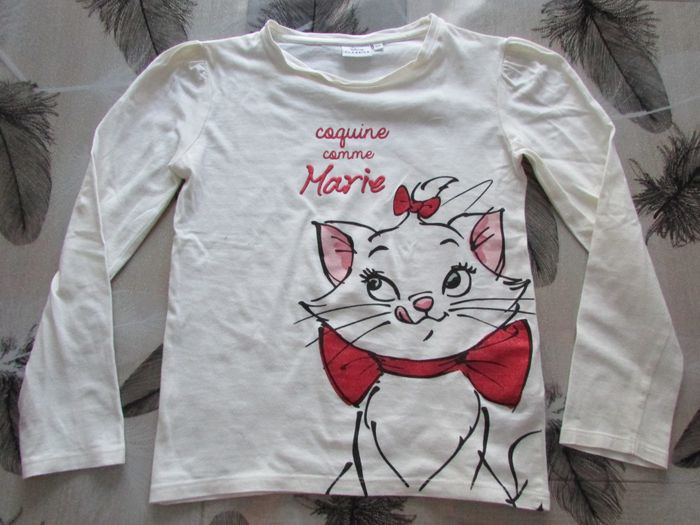 T-shirt Disney fille Marie 10 ans