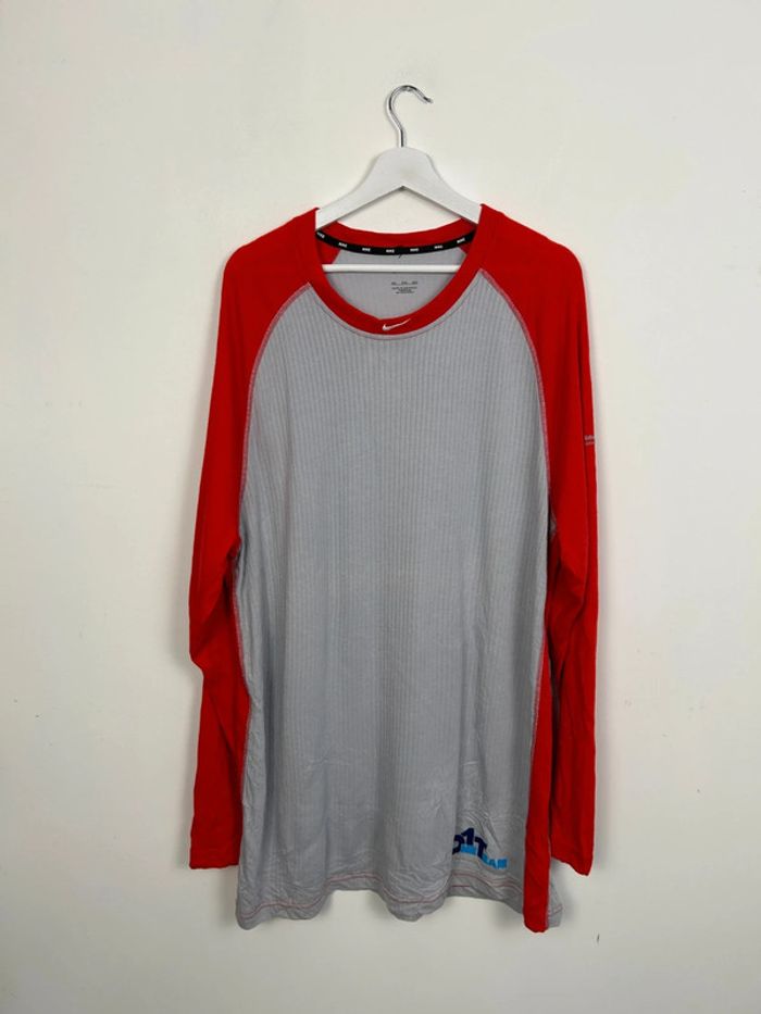 T-shirt Nike Gris/Rouge Homme XXXL | Très Bon État | Casual Sportwear | TN34