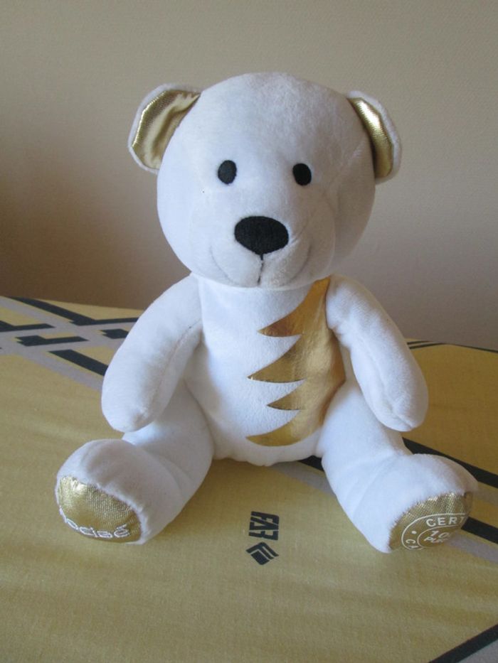 peluche ours blanc nocibe