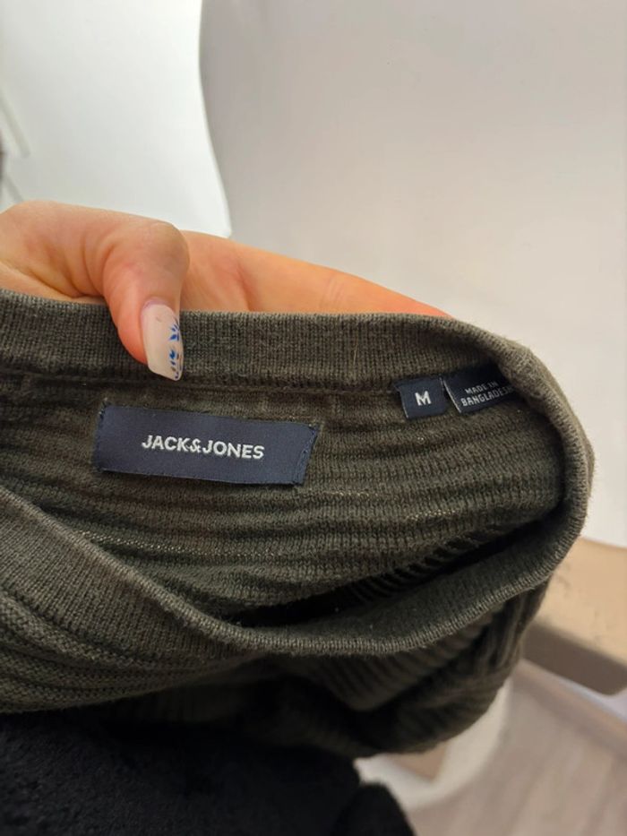 Pull Jack & Jones kaki | Taille M | Confort & style pour l’hiver - photo numéro 3