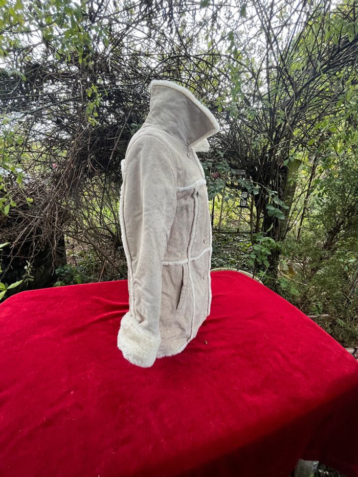 Veste vintage fausse peau retournée – KIABI Casual – Taille 38/40 - photo numéro 3