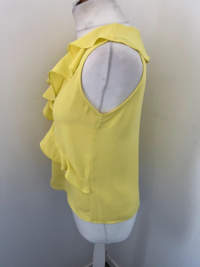 Blouse débardeur jaune Zara S - photo numéro 4