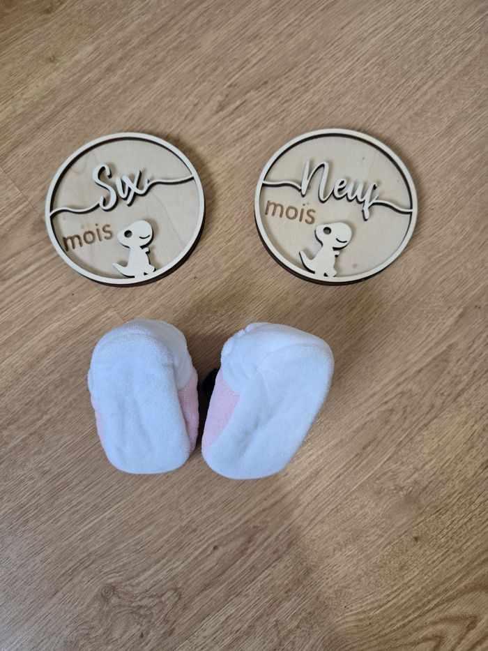 Vêtement Bébé Fille - Pantoufle Minnie  - Disney - 6/9 mois - photo numéro 3