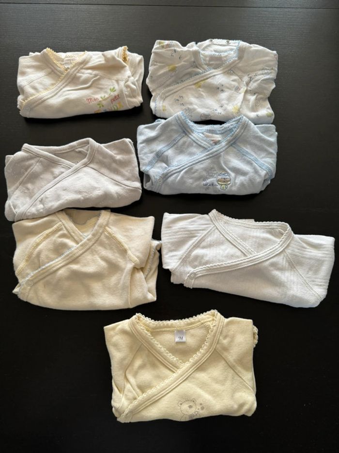 Lot de 7 bodies manches longues 1 mois