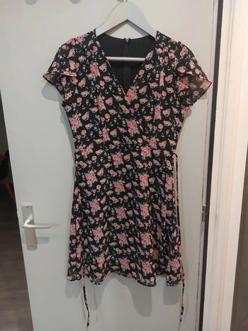 Robe d'été legere cache cœur à fleurs