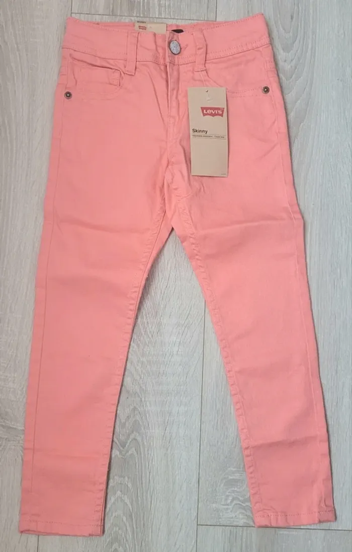 Jean skinny rose abricot