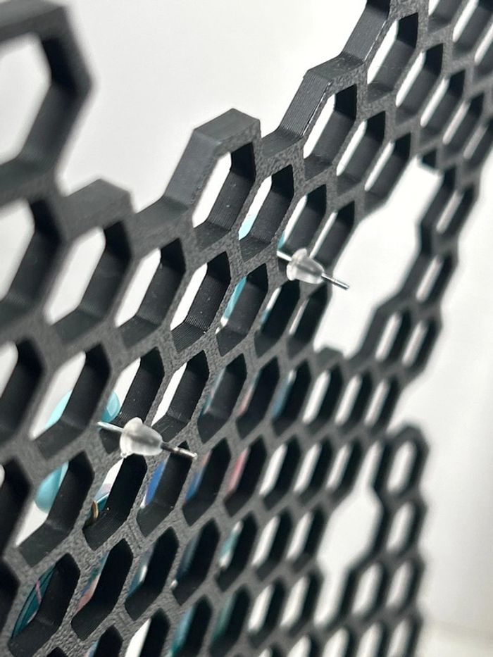 Boucles d’oreilles - Bleu floral - photo numéro 5