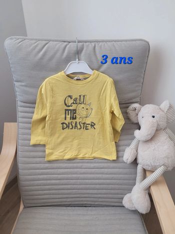 Tee shirt manches longues 3 ans