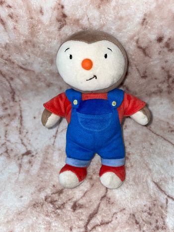 Peluche T’choupi salopette bleu Nounours Ajena