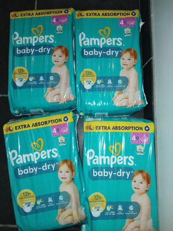 Couches pampers t 4 +