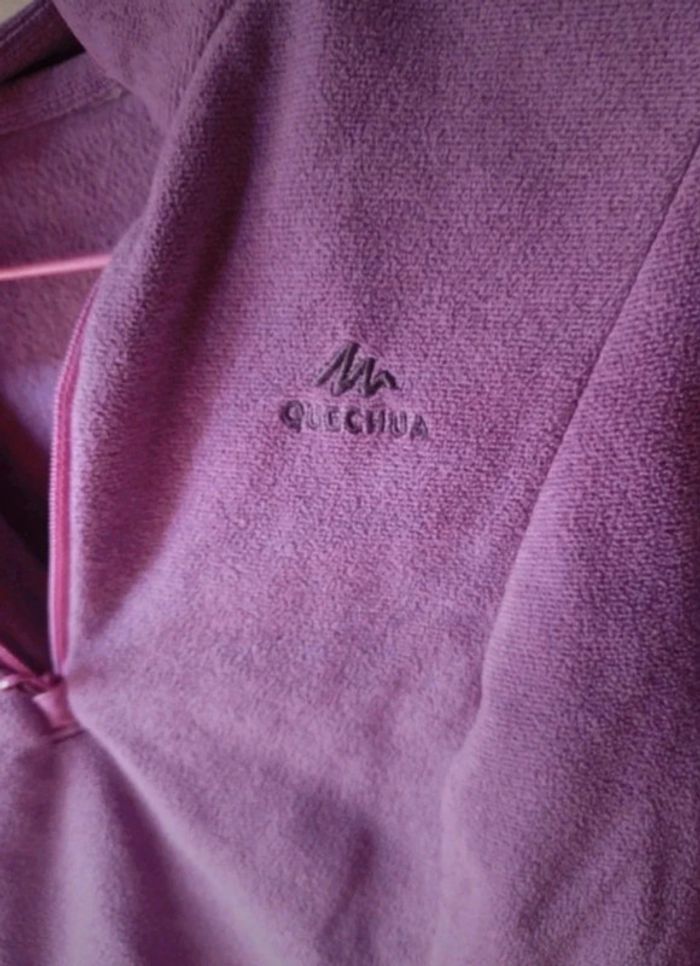 Sweat pull polaire quechua violet - photo numéro 2