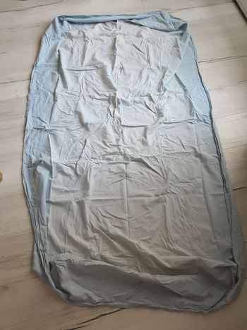 Linge de lit une 1 personne drap housse bleu