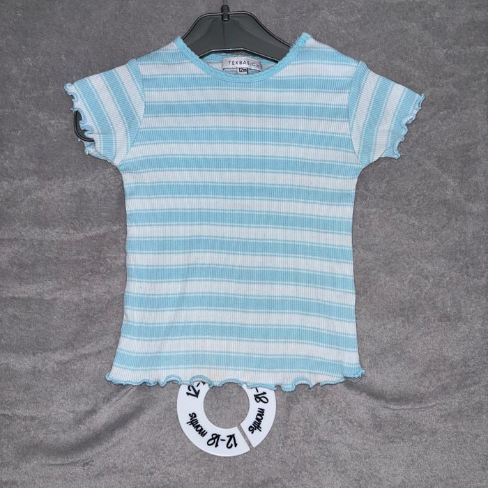 Lot tee shirt bébé fille 12 mois - photo numéro 5