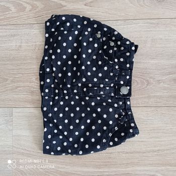 Jupe noire à pois 3ans