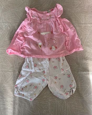 Ensemble fille 6 mois