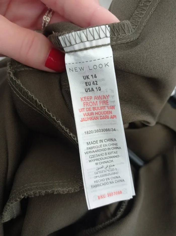 Combinaison pantalon kaki avec ceinture intégrée New Look - photo numéro 4
