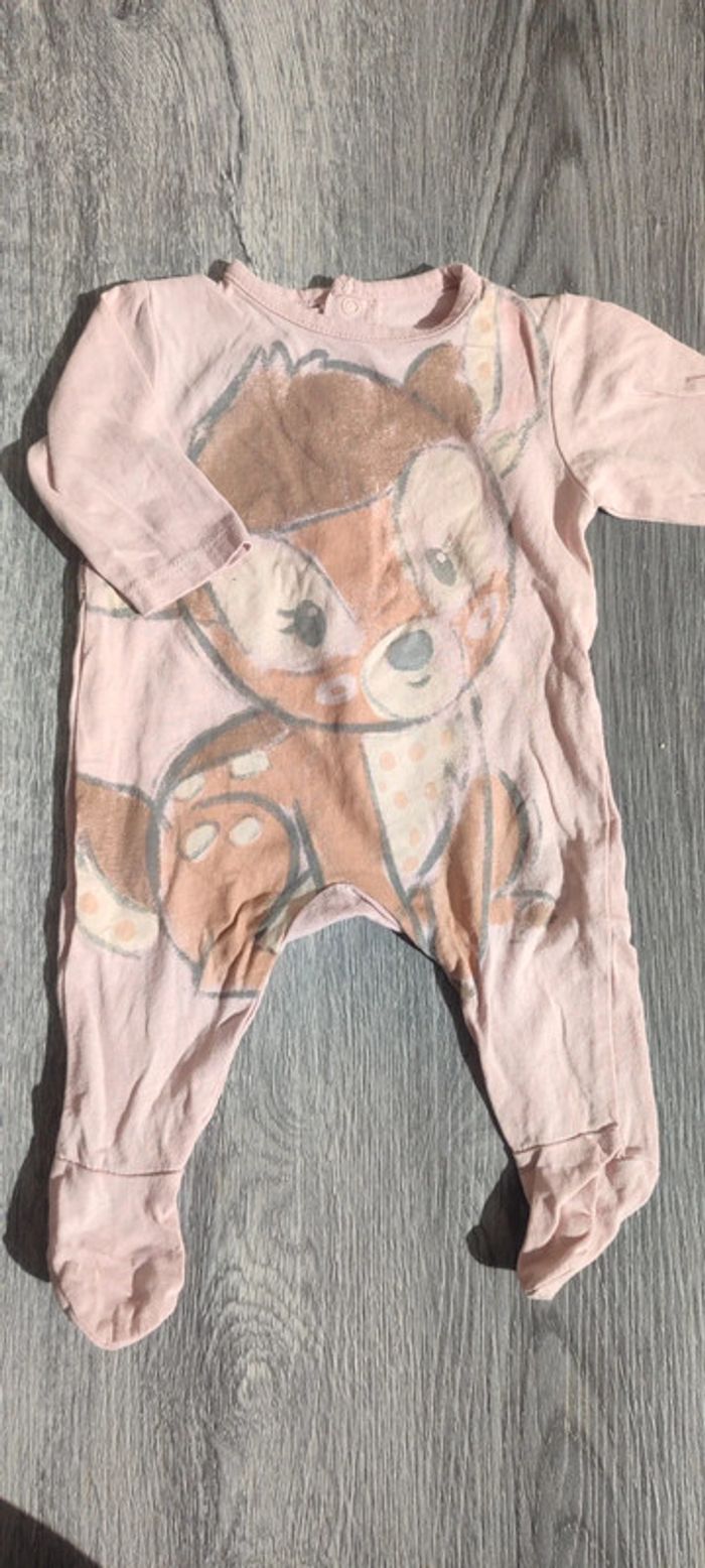 Lot 2 pyjama coton Disney 1 mois - photo numéro 2