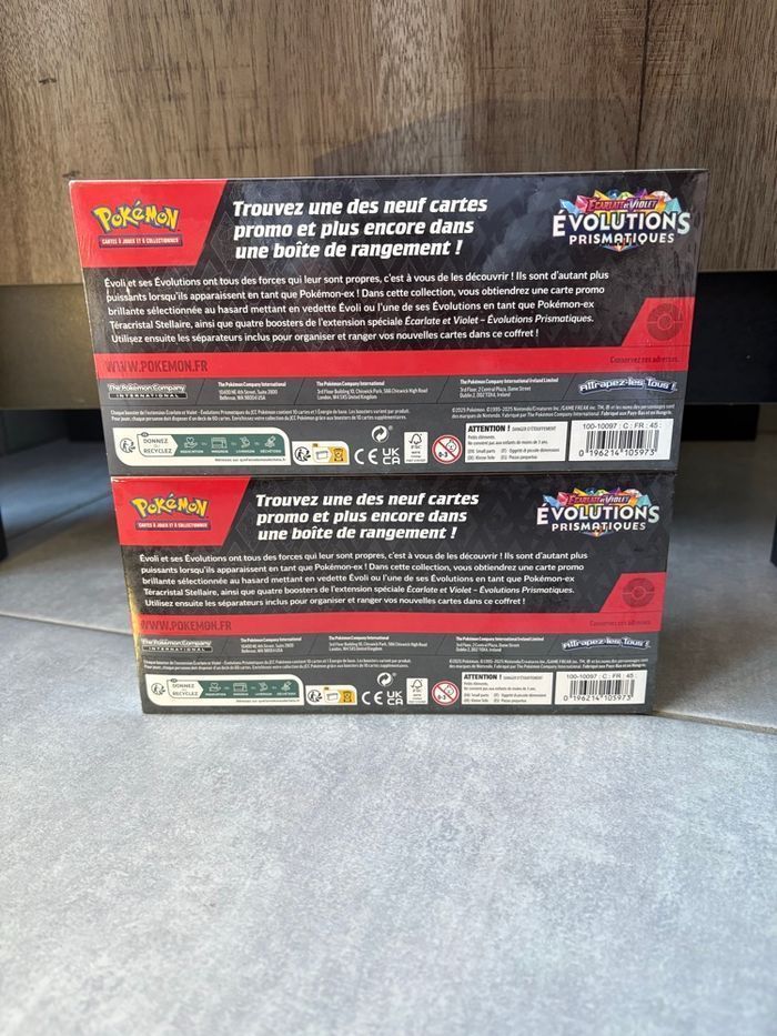 Pokemon Lot 2 Coffret Boîte Surprise EV8.5 Evolutions Prismatiques Sous Blister - photo numéro 4