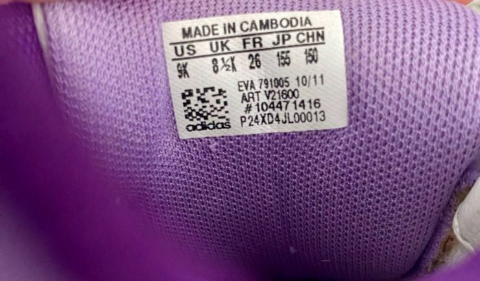 Baskets blanches et violettes – Adidas - photo numéro 6