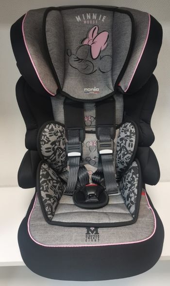 Siège auto rehausseur évolutif luxe beline Minnie