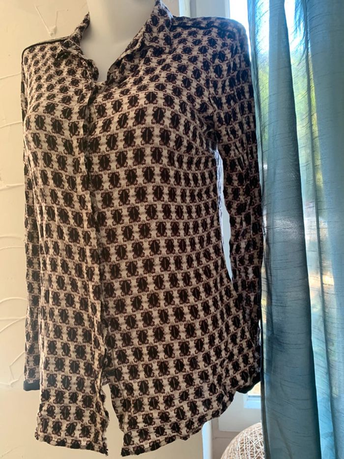Chemise Sandwich taille 38 manches longues motifs - photo numéro 5