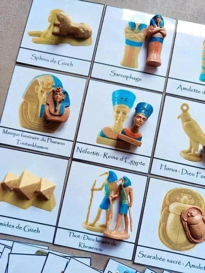 Kit cartes de nomenclature Egypte Antique Montessori