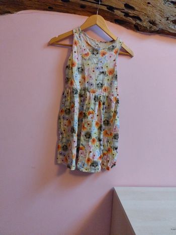 Robe fleurie avec chat 🐱