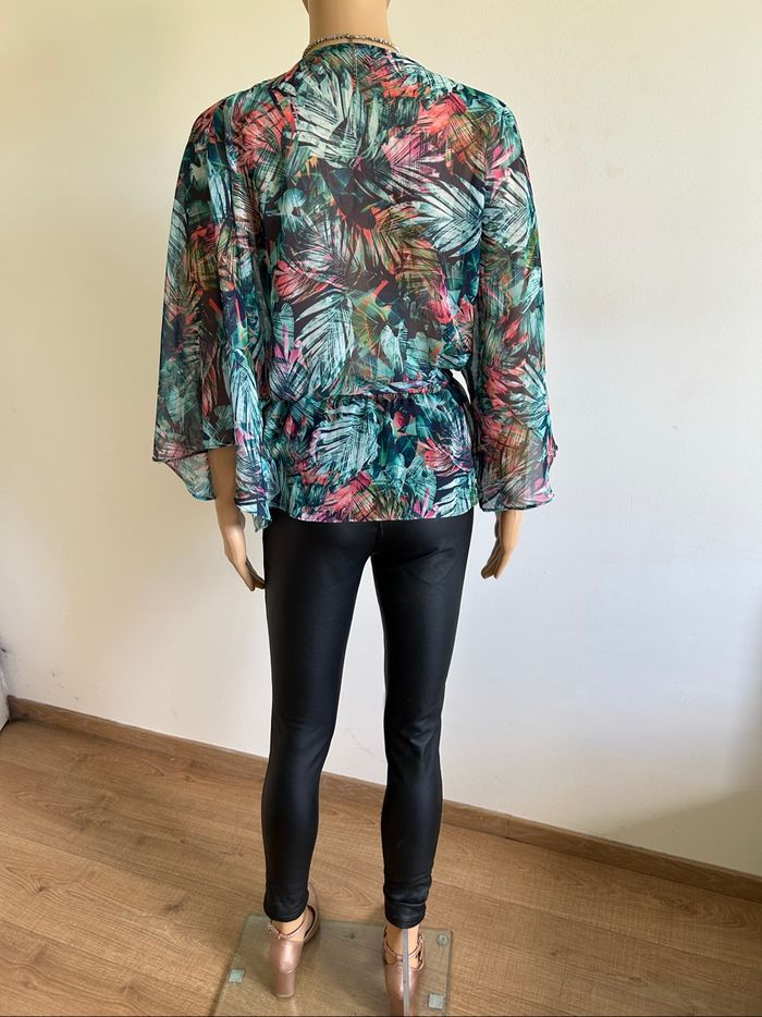 Blouse imprimée fleurie Morgan taille 40 jamais portée - photo numéro 6