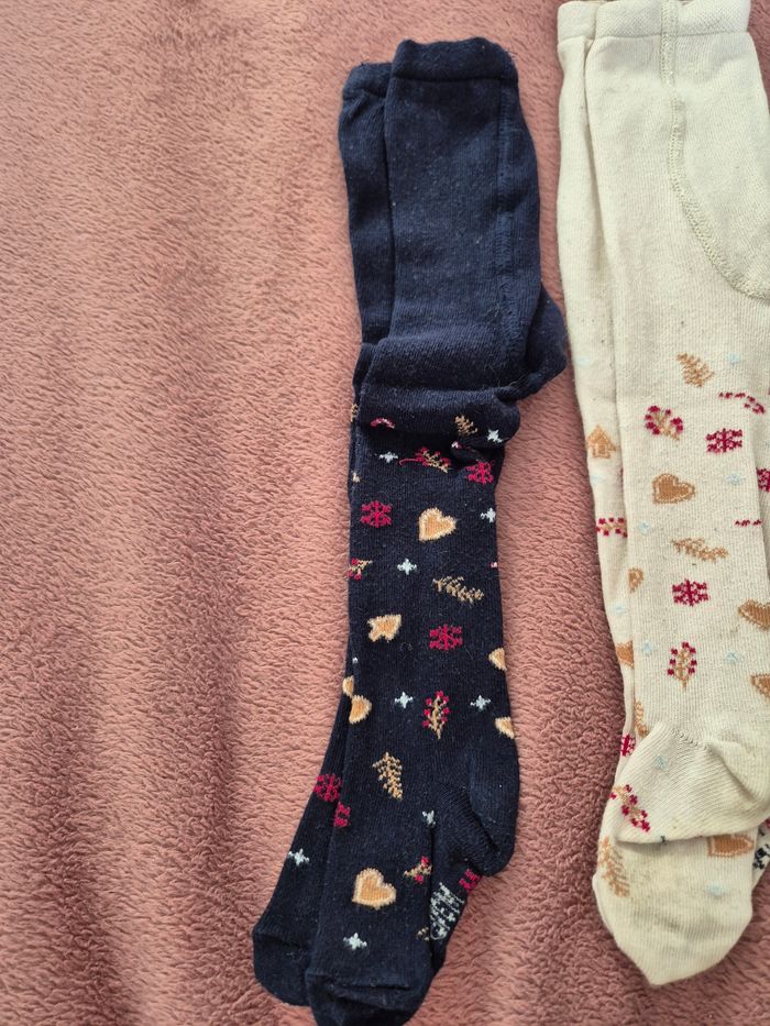 Lot de 2 collants de Noël 3-6 mois. - photo numéro 2