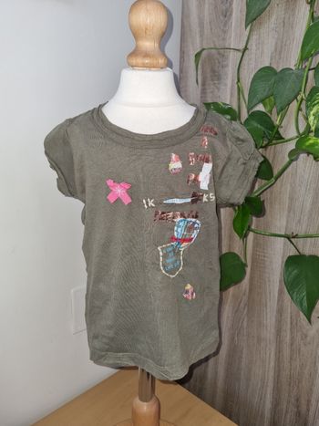 T-shirt IKKS kaki Tbe 4 ans