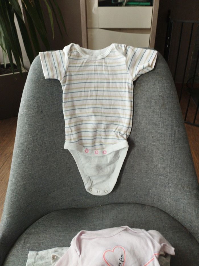 Lot de 6 body fille 3 mois