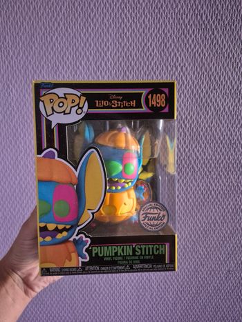 Funko pop Disney pumpkin stitch gitd  1498