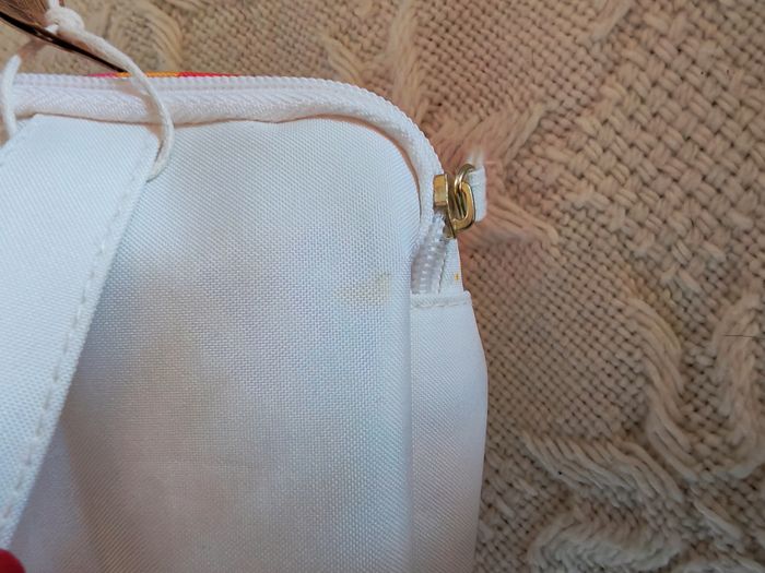 Trousse vanity blanc motif feuilles neuf - photo numéro 8