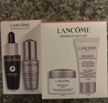 2 mini duo set lancôme neuf rénergie génifique 