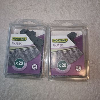 40 fixations nortene pour brise vue