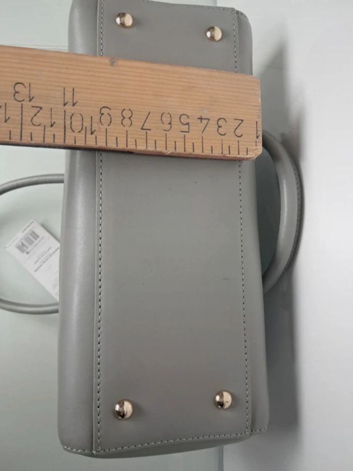 Lancaster sac à main sacoche porte document cabas bandoulière en cuir gris été neuf - photo numéro 17