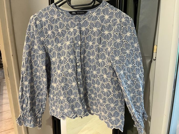 Blouse Zara broderie anglaise - photo numéro 4