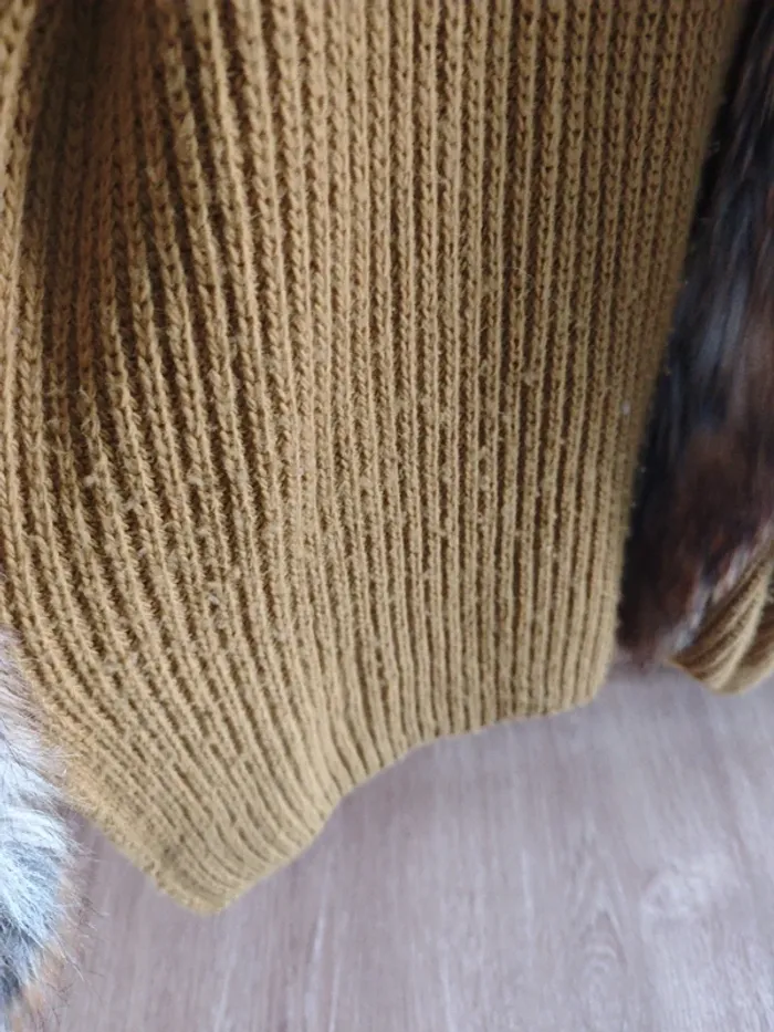 Cardigan Lana con pelo - photo numéro 2