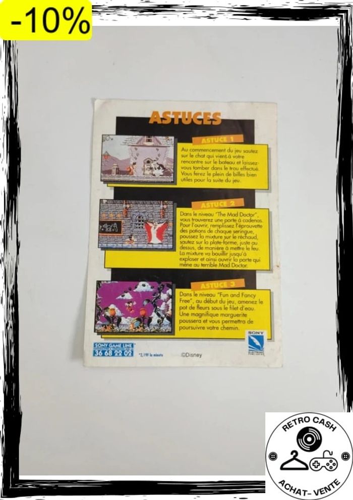 Boite et notice Super Nintendo Snes - Mickey Mania eur sans jeu - photo numéro 6