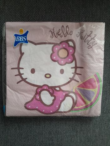 Lot de 37 serviettes en papier Hello kitty