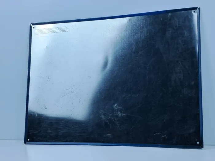 Grande plaque publicitaire Drink Coca-Cola en métal au style vintage américain - photo numéro 2