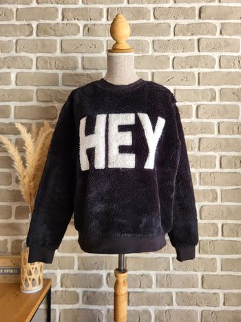 Sweat pilou noir et blanc Jennyfer