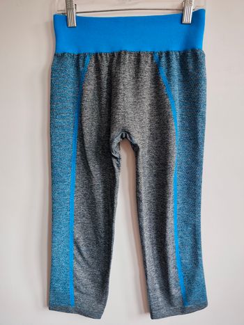 Legging sport gris & bleu – Taille S-M – Sans marque