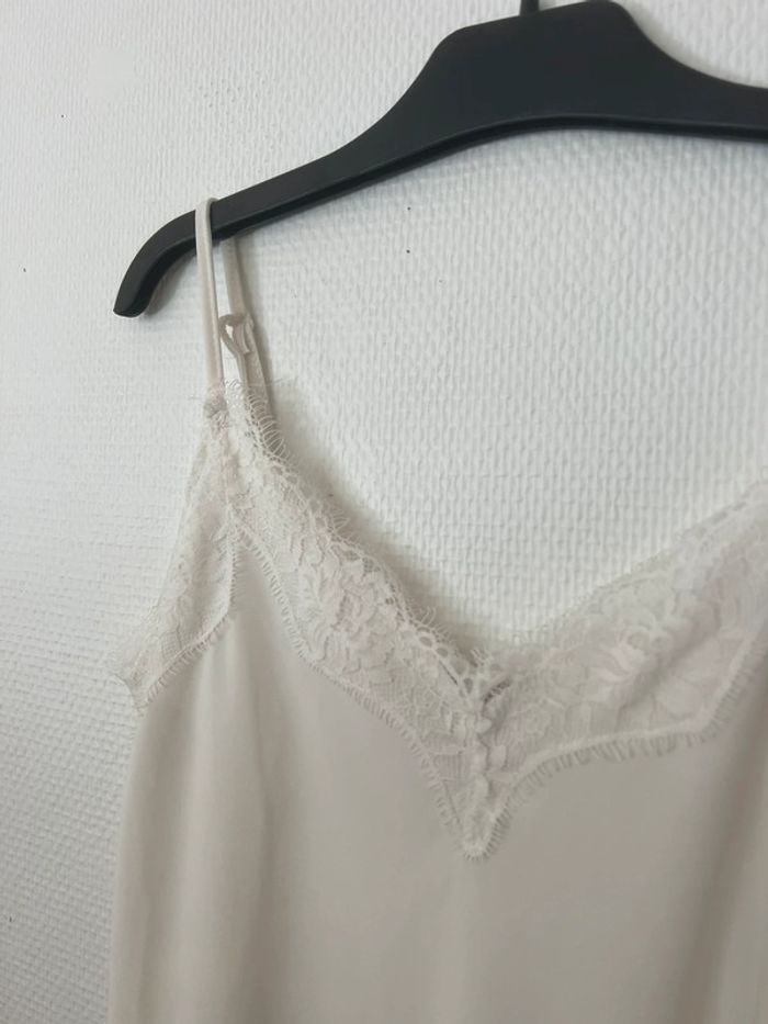 Débardeur fluide dentelle blanc - photo numéro 2