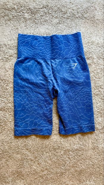 Gymshark Short Seamless Femme Bleu – Taille XS – Short Fitness Musculation – Très bon état