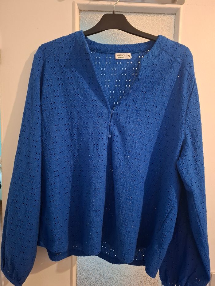 Blouse bleu