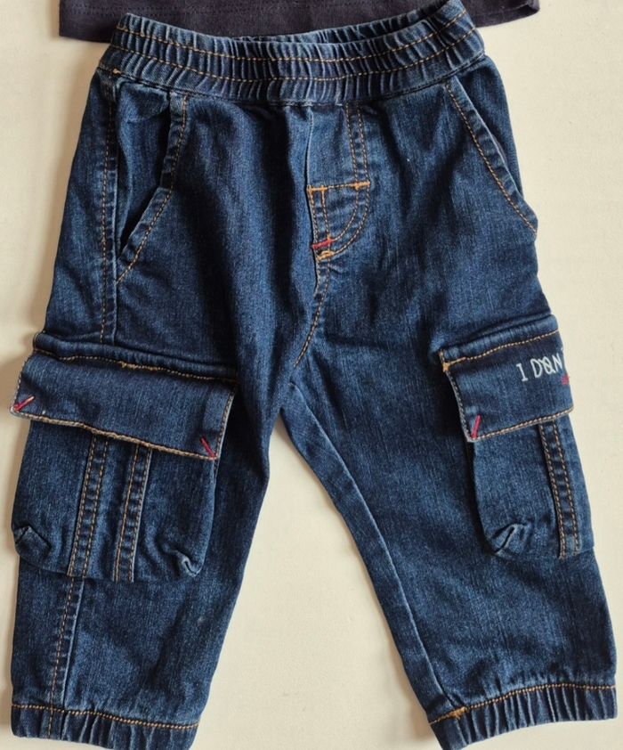Ensemble IKKS bébé garçon mois – t-shirt + pantalon – très bon état - photo numéro 3