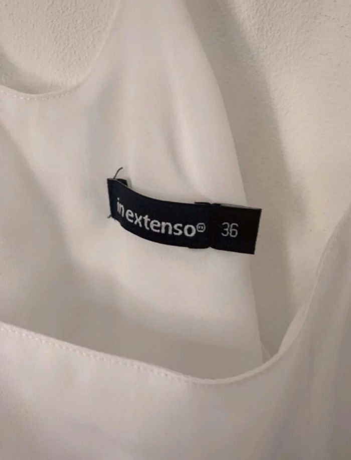 Top débardeur fines bretelles femme blanc In extenso taille 36 - photo numéro 3