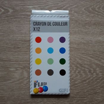 Lot de 12 crayons de couleur Gifi NEUF